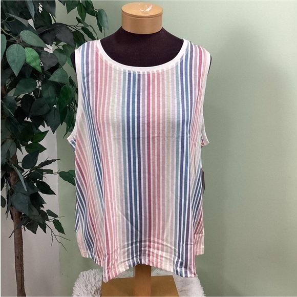 Eddie Bauer colorful striped pattern tank top
Crewneck Woman’s size 3X - Picture 1 of 15